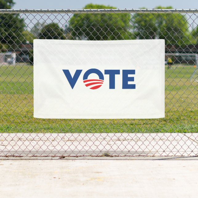 Vote hope red white and blue typography democrat banner (Insitu)