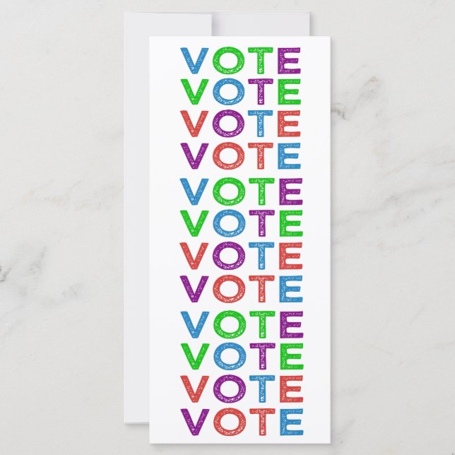 VOTE in Multi-colours (Front)