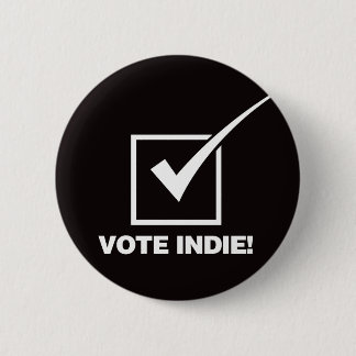 Vote Indie - Solid 6 Cm Round Badge