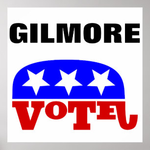 Vote Jim Gilmore Republican Elephant Poster