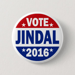 Vote Jindal 2016 6 Cm Round Badge