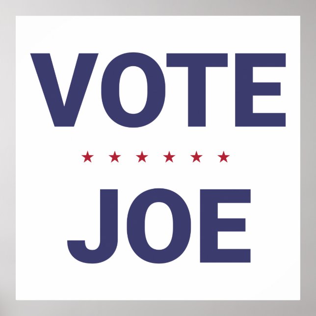 Vote Joe (2020 US election) Poster (Front)