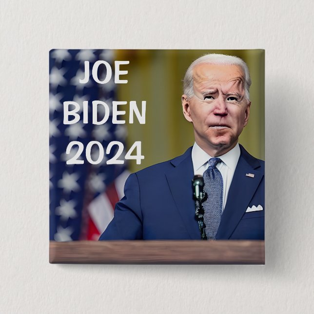 Vote Joe Biden | 2024  Presidential Election 15 Cm Square Badge (Front)