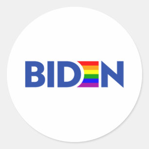 Vote Joe Biden President Lgbt Lgbtq Gay Lesbian Pr Classic Round Sticker