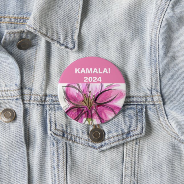 VOTE! Kamala 2024 7.5 Cm Round Badge (In Situ)