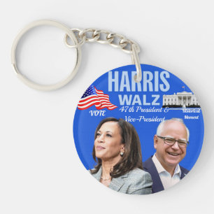 Vote-Kamala-Harris and Tim-Walz-2024_ Keychain