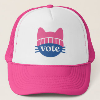 Vote Kitty Pink Trucker Hat