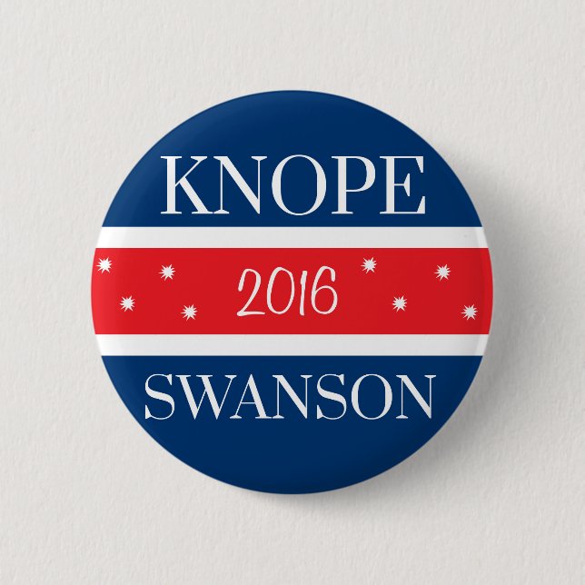 Vote Knope 6 Cm Round Badge (Front)