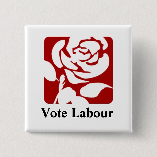 Vote Labour button (Front)