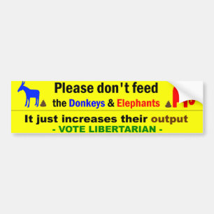 Vote Libertarian Bumper Sticker