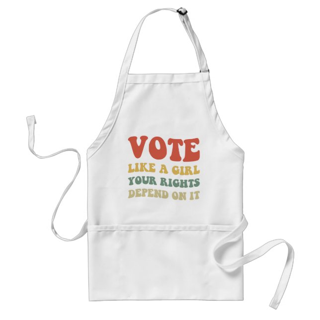 Vote Like A Girl Your Rights Depend On It IV Standard Apron (Front)