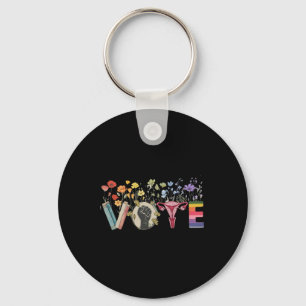 Vote Like Ruth Sent You Flowers Feminist Lgbt Prid Key Ring