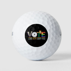 Vote Like Ruth Sent You Gavel Feminists Lgbt Pride Golf Balls