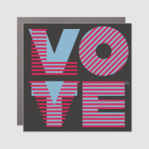VOTE / LOVE Car Magnet - Reusable every election