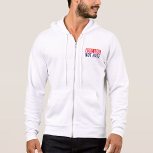 Vote love not hate hoodie