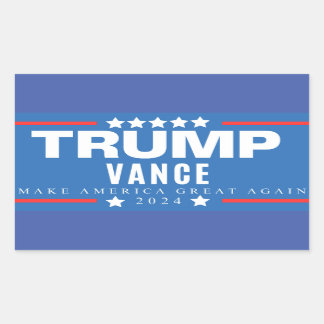 Vote MAGA Trump Vance 2024  Rectangular Sticker