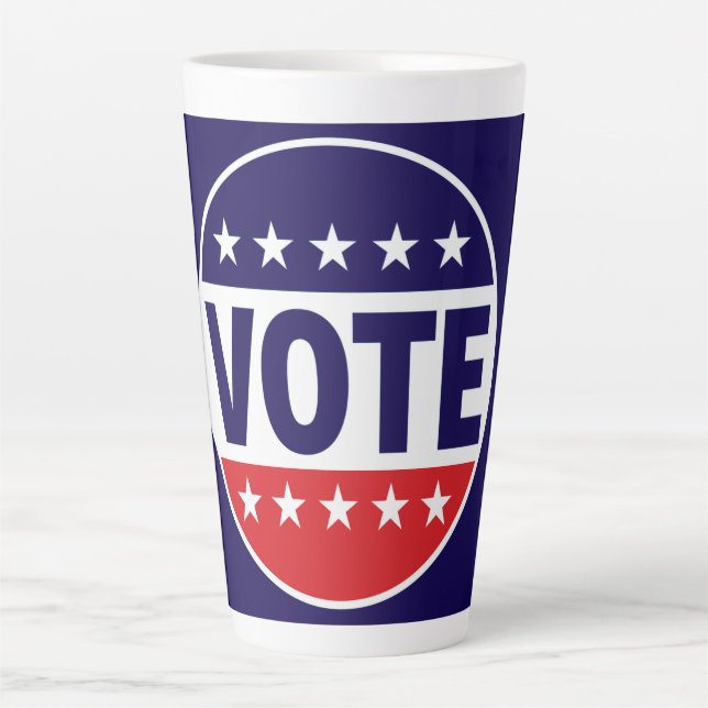 VOTE — Make Your Voice Heard Latte Mug (Front)