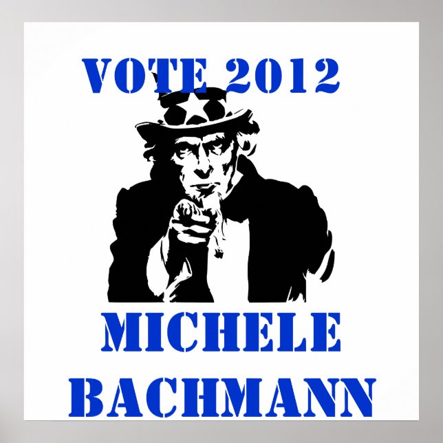 VOTE MICHELE BACHMANN 2012 POSTER (Front)