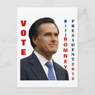 Vote Mitt Romney 2012 Postcard