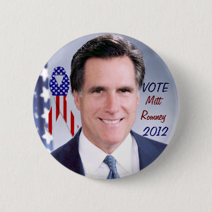 Vote_ Mitt Romney_ 6 Cm Round Badge