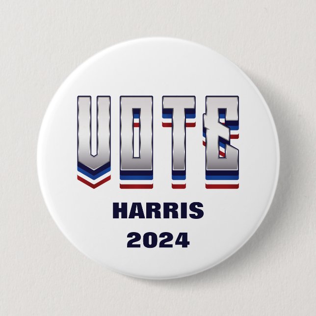 Vote Modern Typography - Election  7.5 Cm Round Badge (Front)