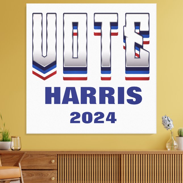 Vote Modern Typography - Election  Canvas Print (Insitu(LivingRoom))