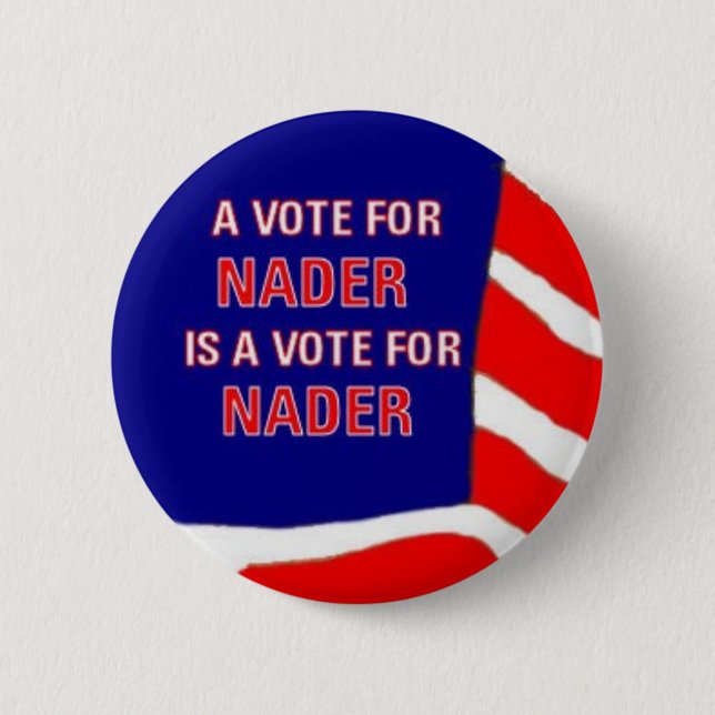 Vote Nader Button (Front)