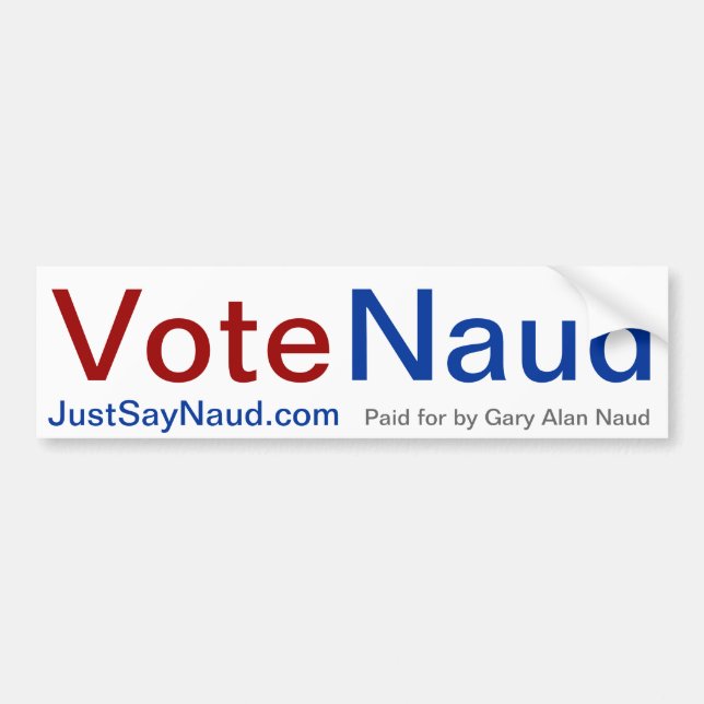 Vote Naud Bumper Sticker (Front)