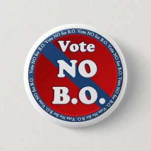 Vote No for B.O. 6 Cm Round Badge