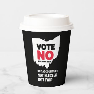 Vote No November Issue 1 Paper Cups