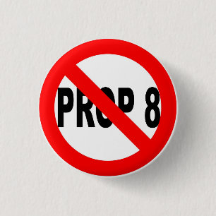 Vote No on Prop 8 Button