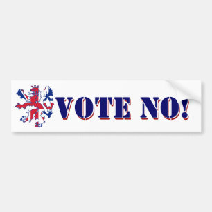 Vote No Scottish referendum Bumper Sticker
