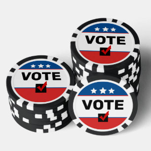 🦅 VOTE Non-Partisan 2026 Midterms US Election Poker Chips