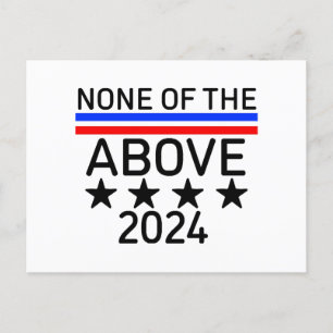 Vote None of the Above Postcard