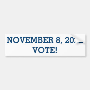 Vote November 6, 2018 Bumper Sticker