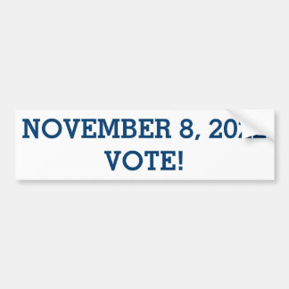 Vote November 6, 2018 Bumper Sticker