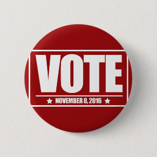 Vote November 8 2016 Round Button