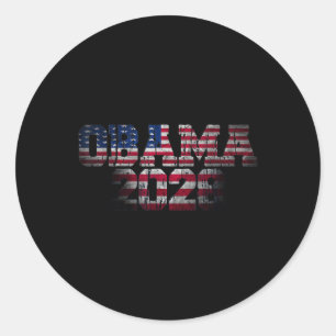Vote Obama 2028 President Democrat Patriotic Retro Classic Round Sticker