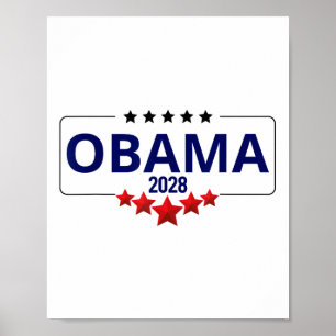 Vote Obama 2028 Retro Obama President 2028 Obama 2 Poster