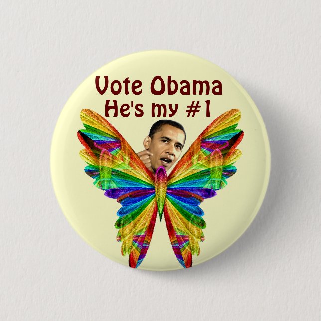 Vote Obama_ 6 Cm Round Badge (Front)