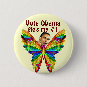 Vote Obama_ 6 Cm Round Badge