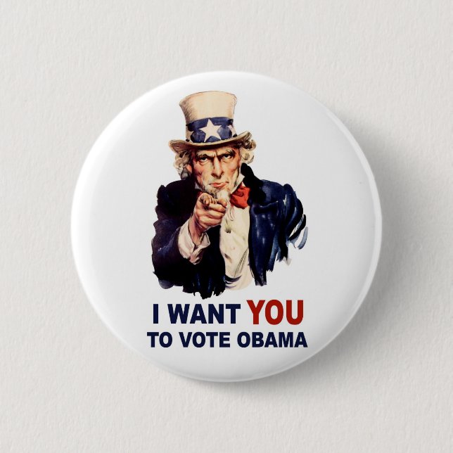 Vote Obama button (Front)