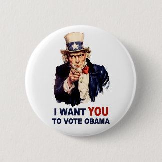 Vote Obama button