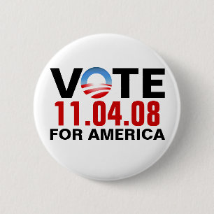 VOTE Obama for America - 11.04.2008 - Button