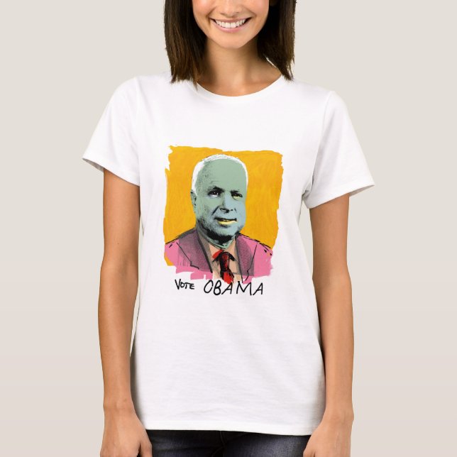 VOTE OBAMA Ladies Spaghetti Top (Front)