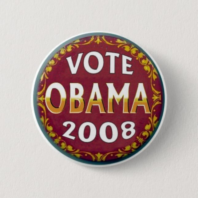 Vote Obama Retro Button (Front)