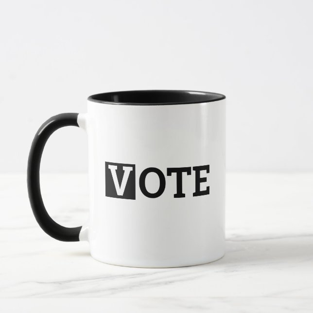 VOTE! One Word Designs Mug (Left)