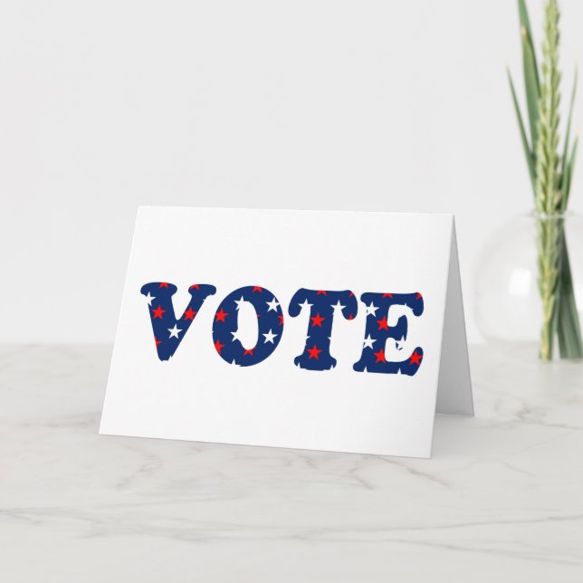 Vote or Rue The Election Card (Front)