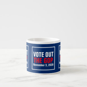Vote Out The GOP 2024 Election Red White Blue Espresso Cup