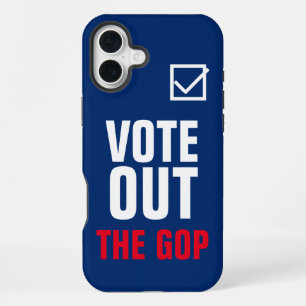 Vote Out The GOP Blue Checkmark iPhone 16 Plus Case